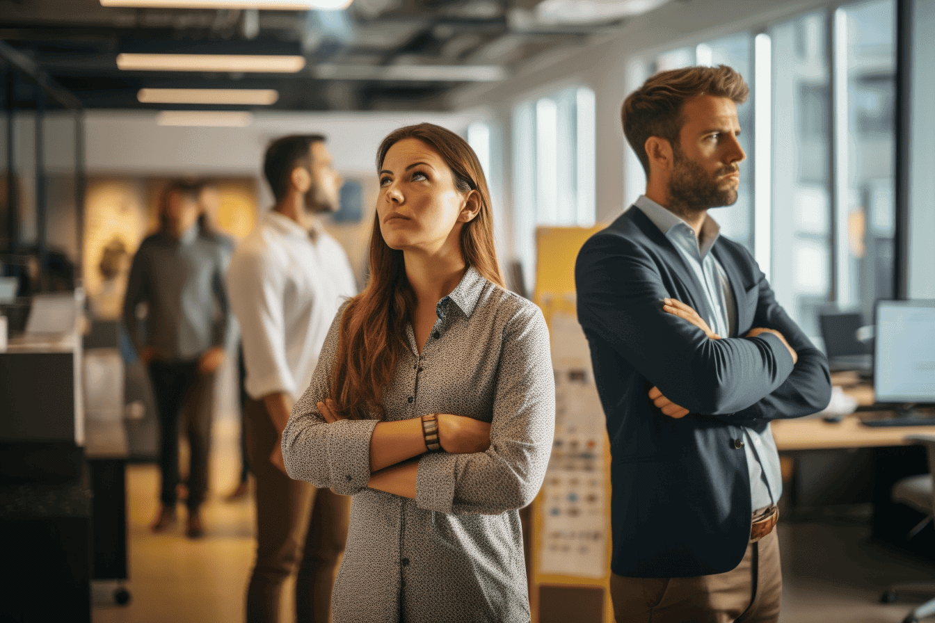 henrik67_Co-workers_standing_in_an_open_work_space_trying_to_re_9