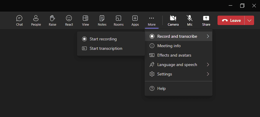 Record a MS Teams meeting - Sonetel